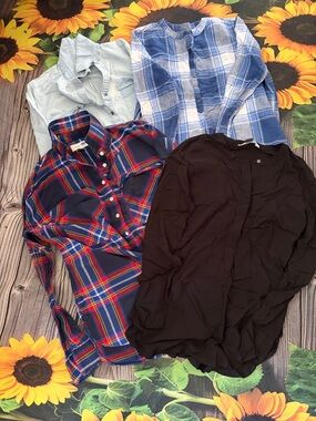 Four (4) Old Navy Boyfriend Tunics